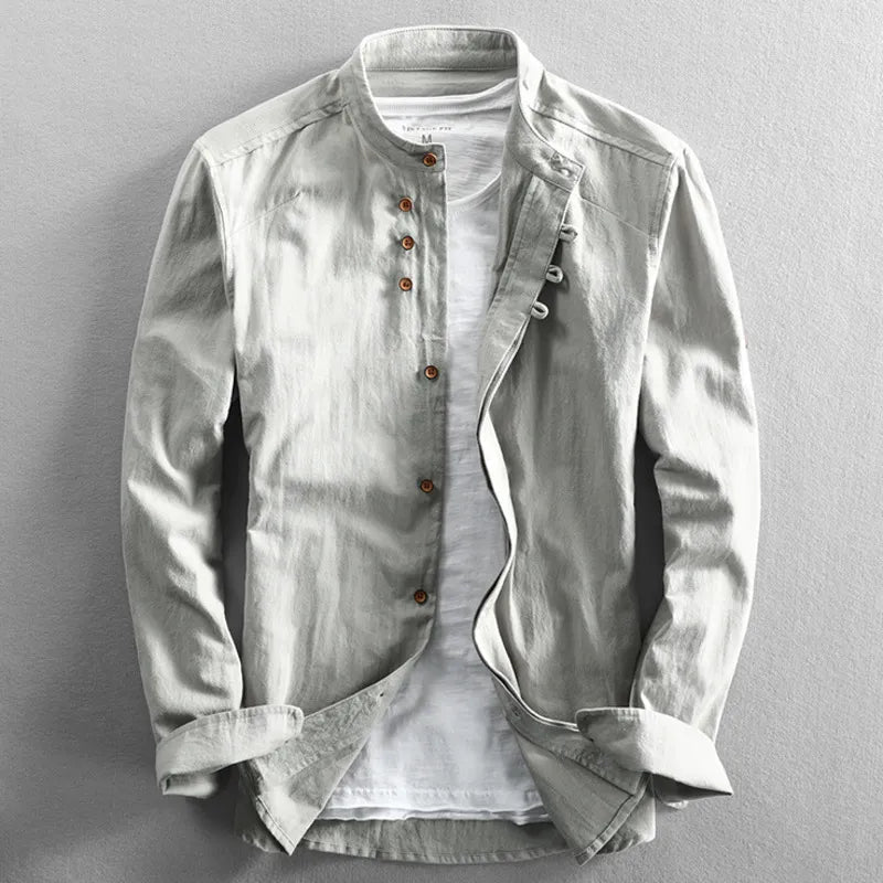 Men's Katana Cuban Collar Shirt — Short-Sleeve Camp Collar