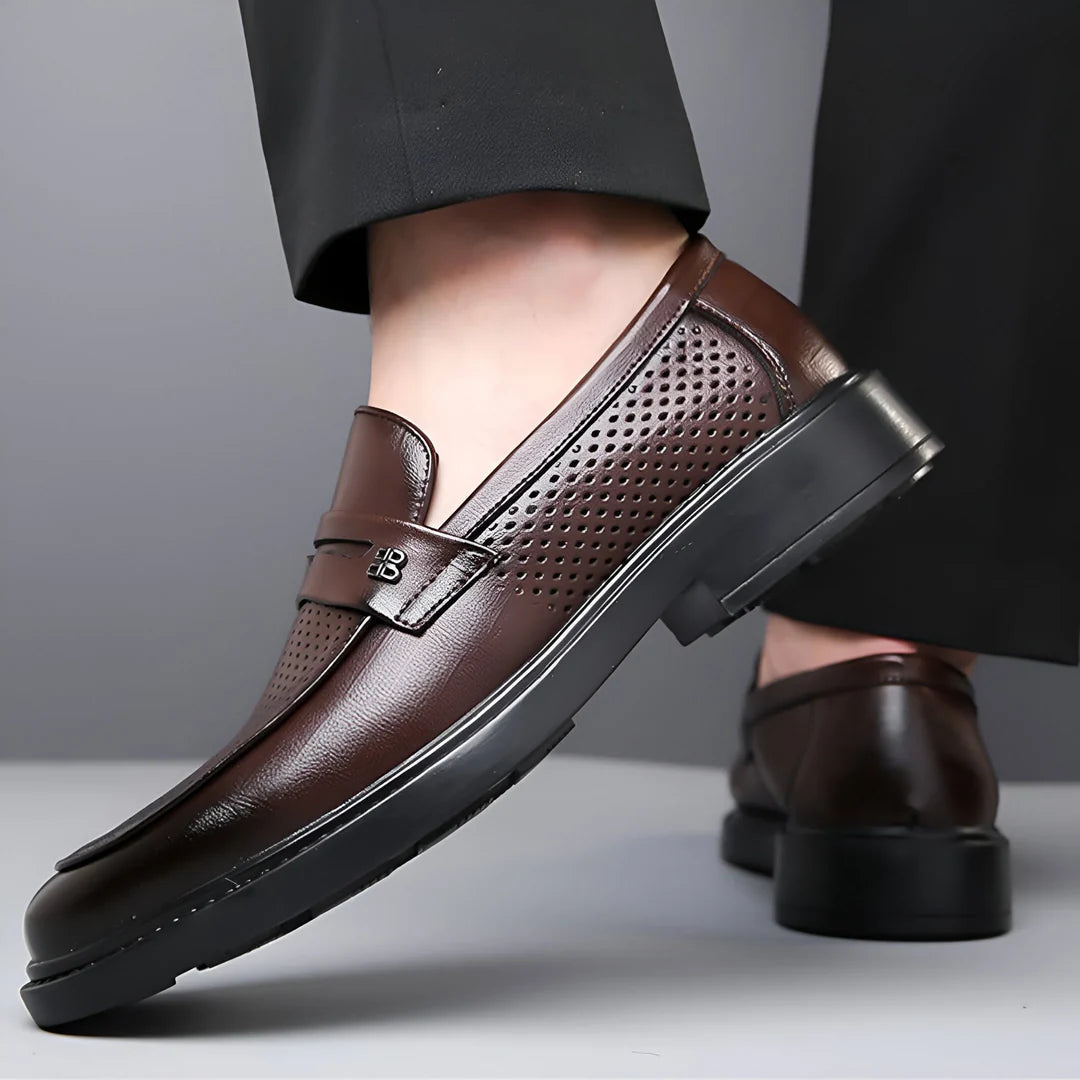 Alessio Aero-Leather Loafers