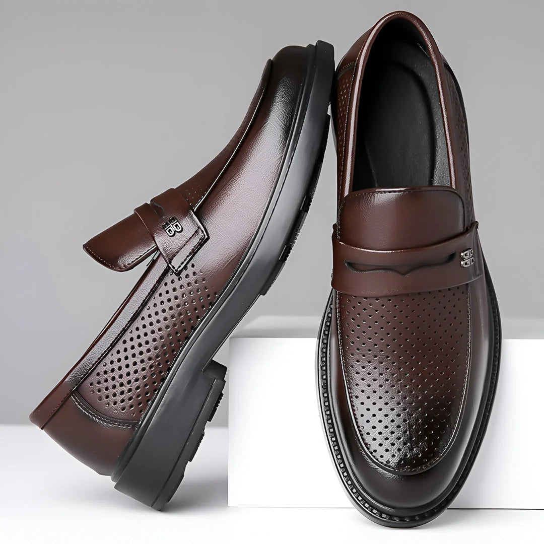 Alessio Aero-Leather Loafers