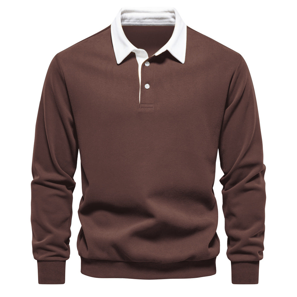 Austin Long-Sleeve Polo Sweatshirt