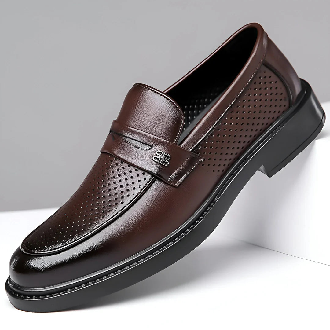 Alessio Aero-Leather Loafers