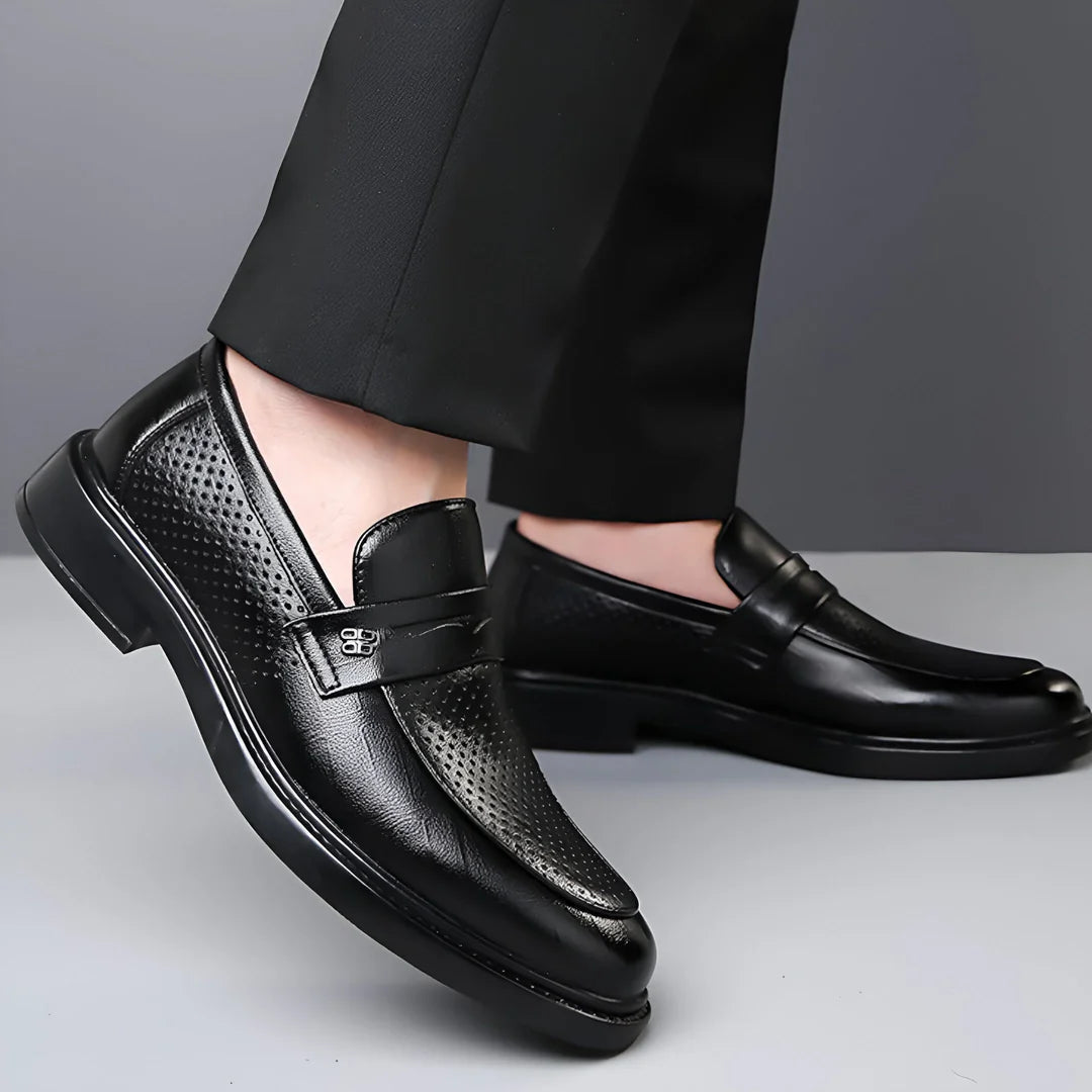 Alessio Aero-Leather Loafers