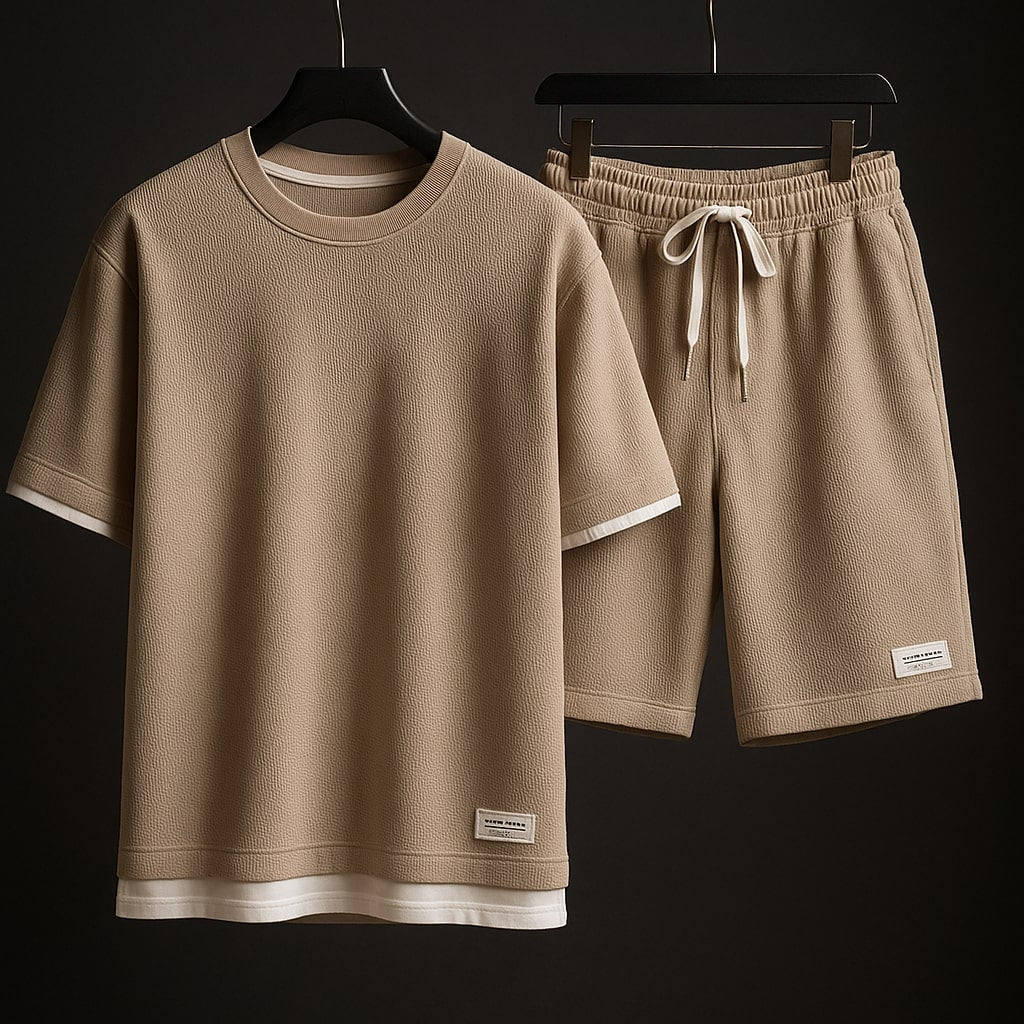 Luca Waffle-Knit Lounge Set